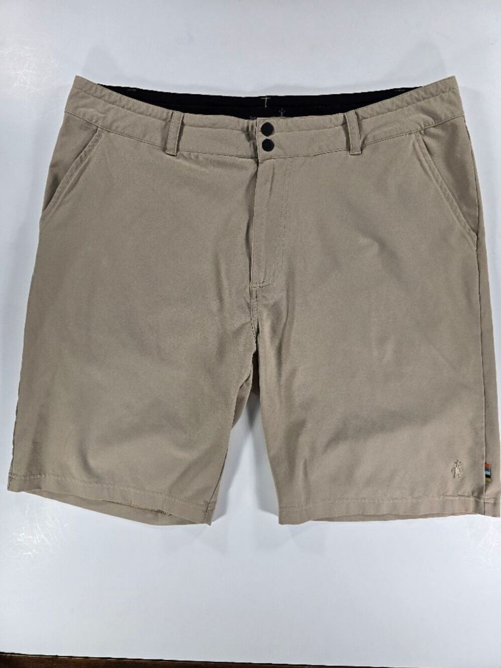 Smartwool Shorts Mens XL - 40 Beige Khaki Performance 9" Hiking Trail Stretch